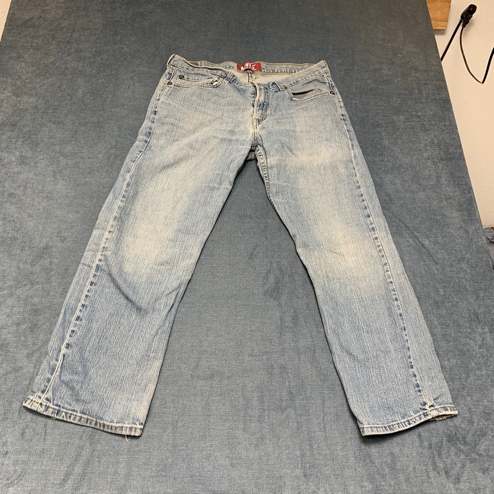 Levi's 514 Slim Fit Straight Jeans Boys 18‎ Husky Blue Denim Stretch Performance